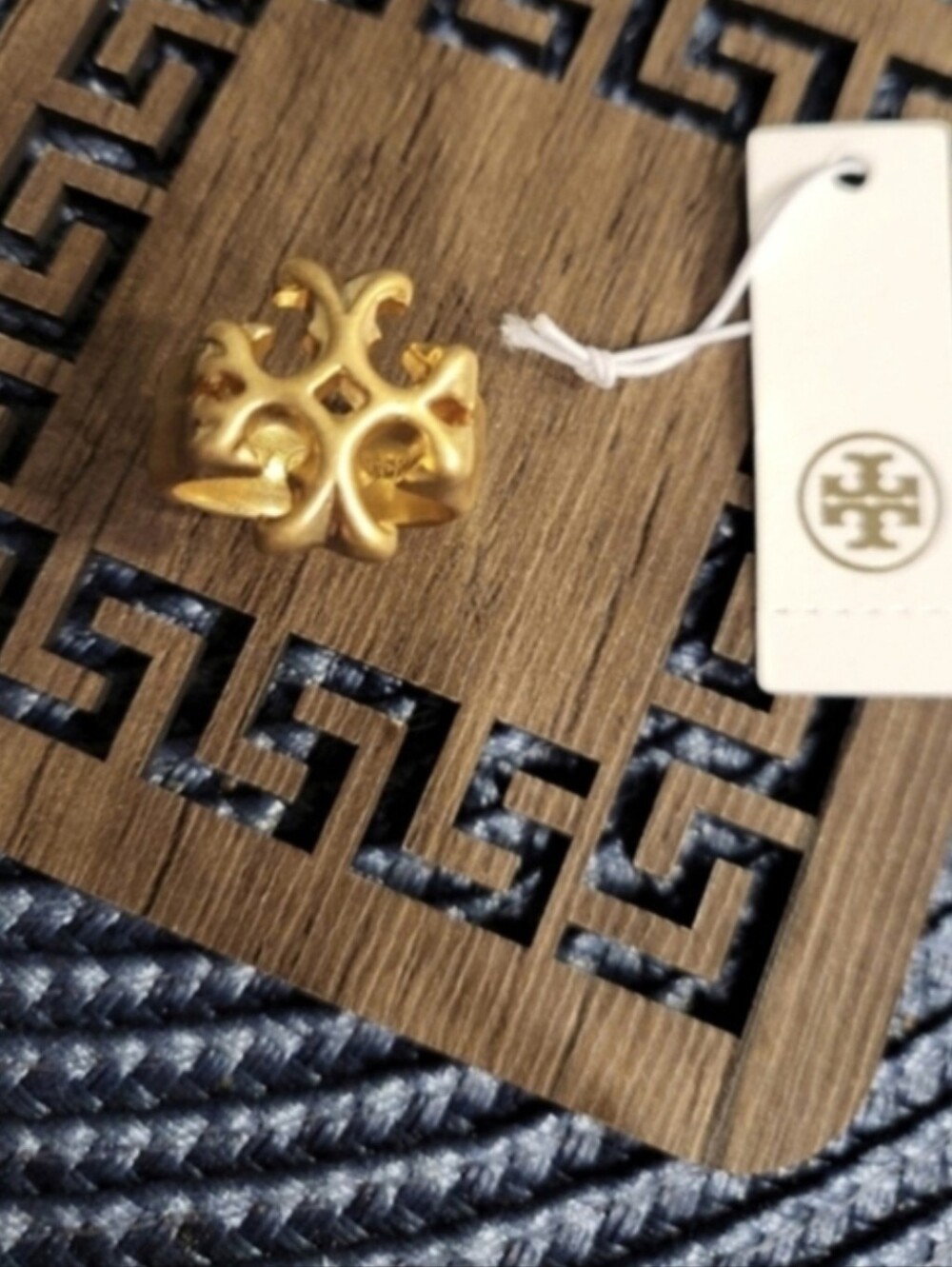 Tory Burch Gold Logo Ring